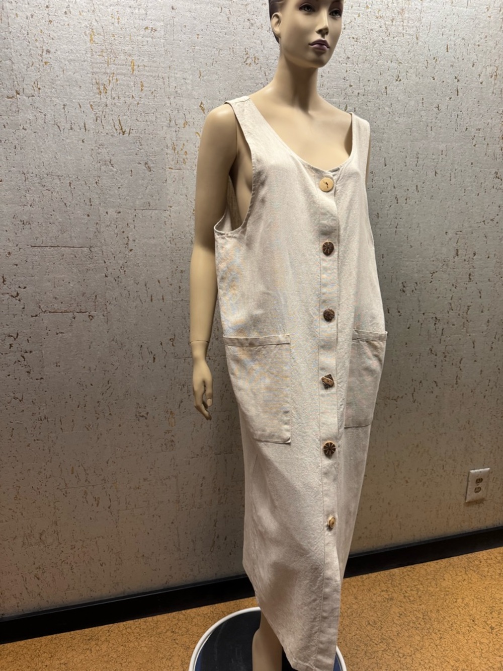Flax Natural Linen Jumper Dress